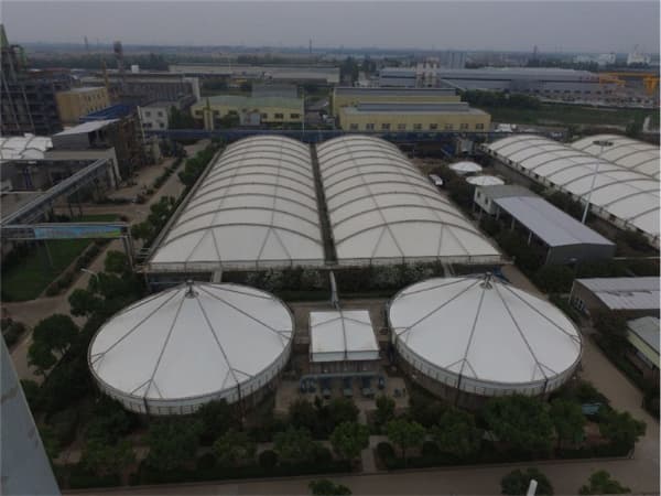膜结构污水池加盖